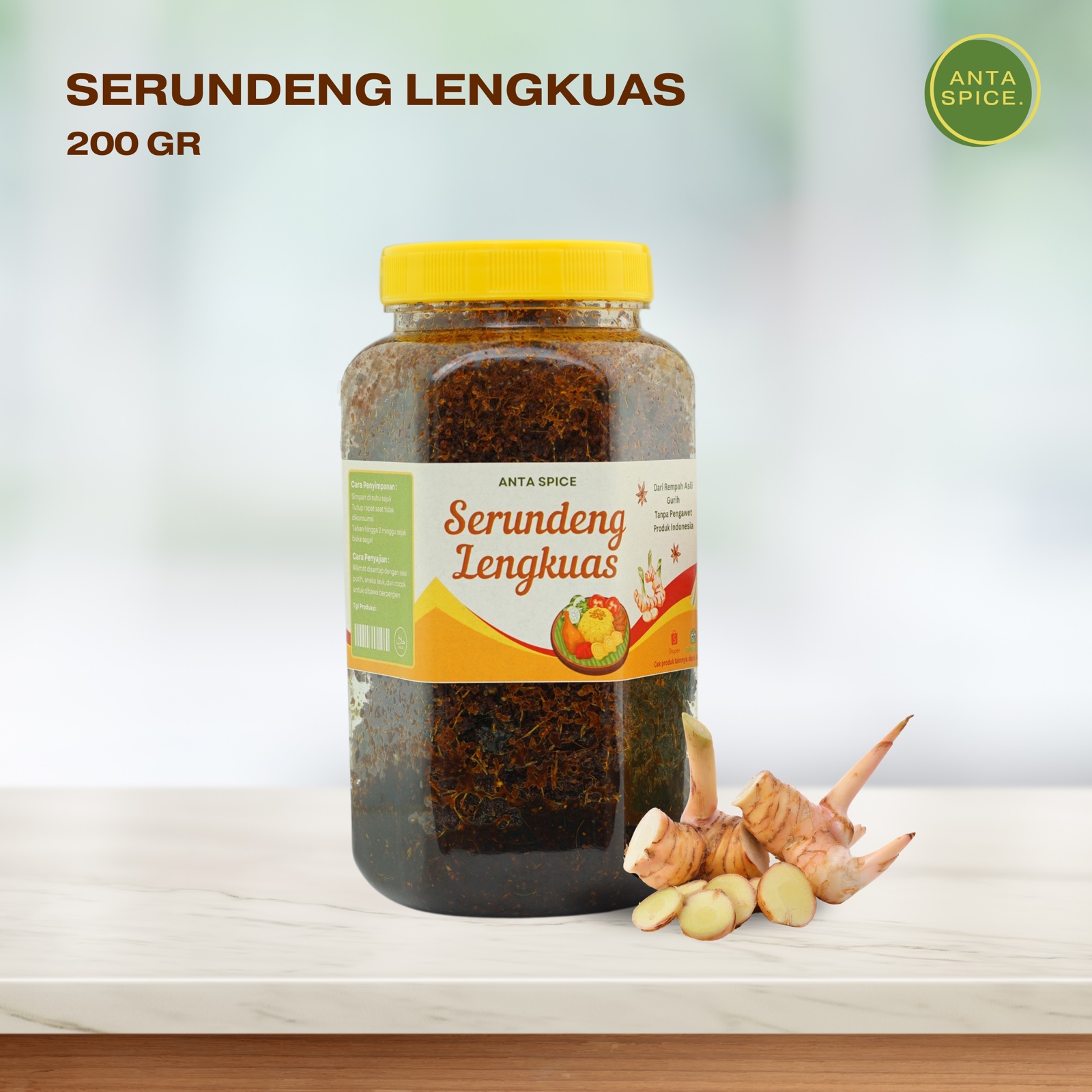 Serundeng Lengkuas Asin Premium