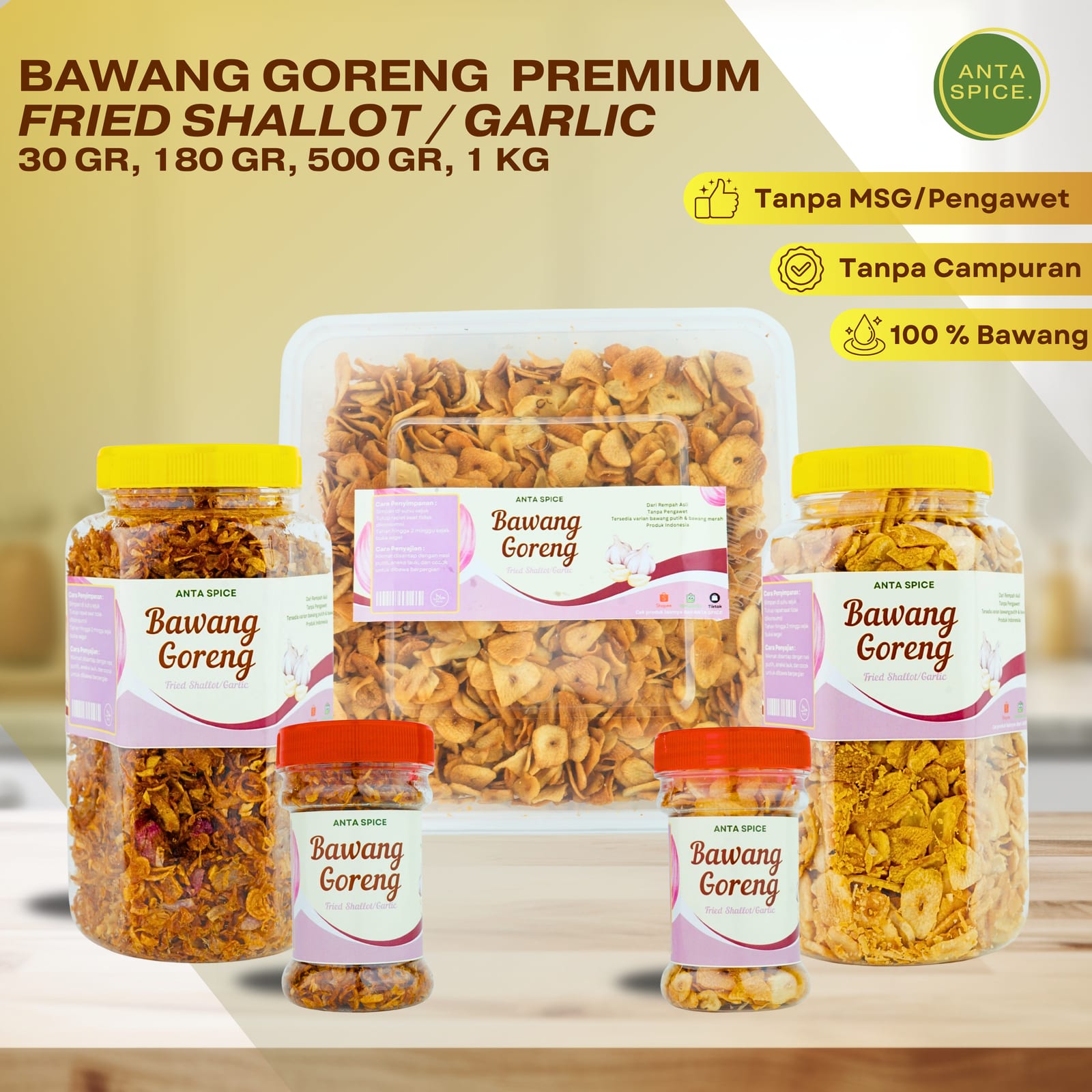 Bawang Goreng Premium Renyah